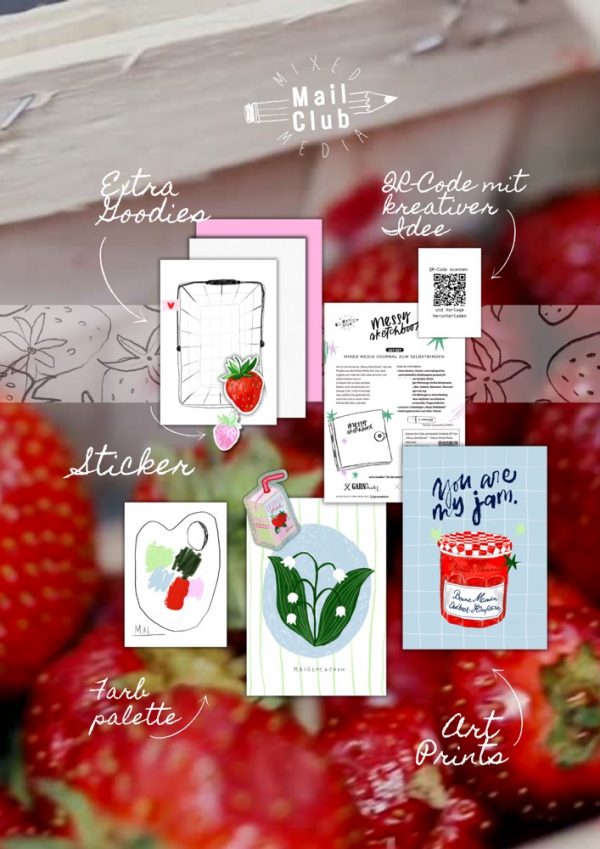 Mail-Club-Brief Mai zum Thema Erdbeeren