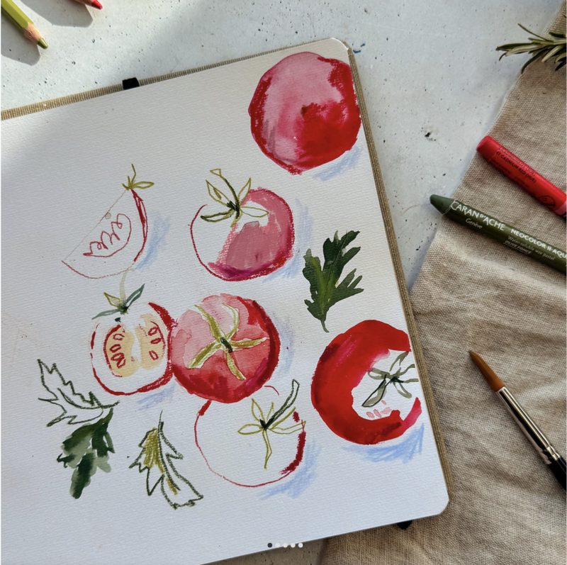 Mixed Media Tomaten & Spargel