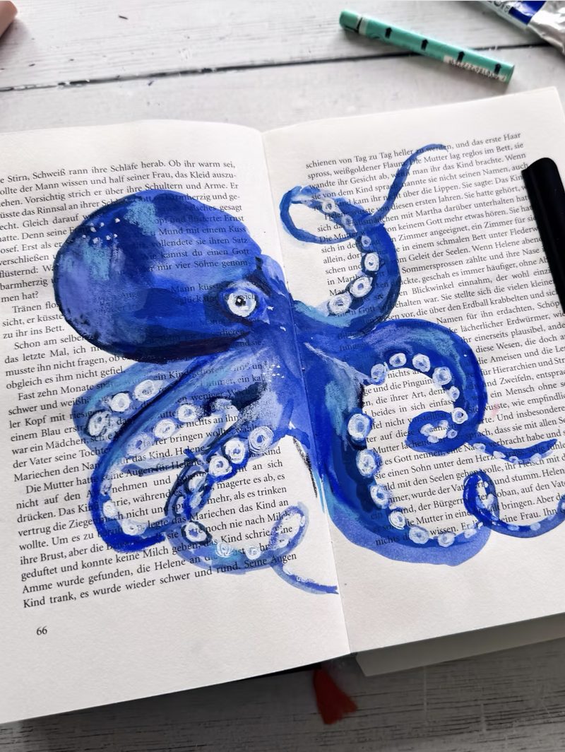 Mixed Media Meerestiere – Travel Edition